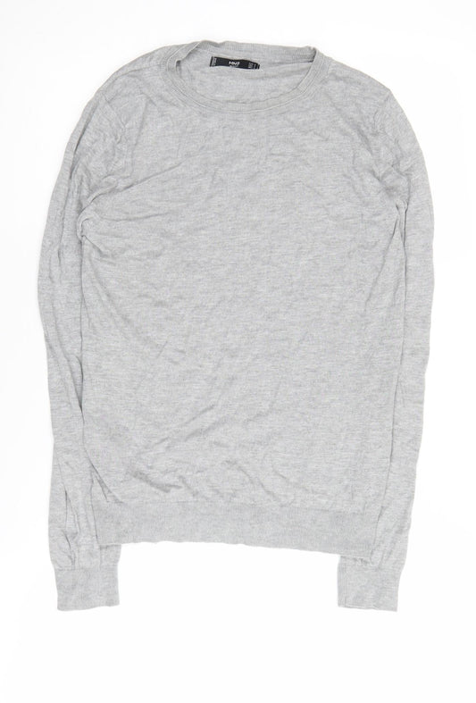 MNG Women's Grey Pullover Jumper, Size M, Crew Neck