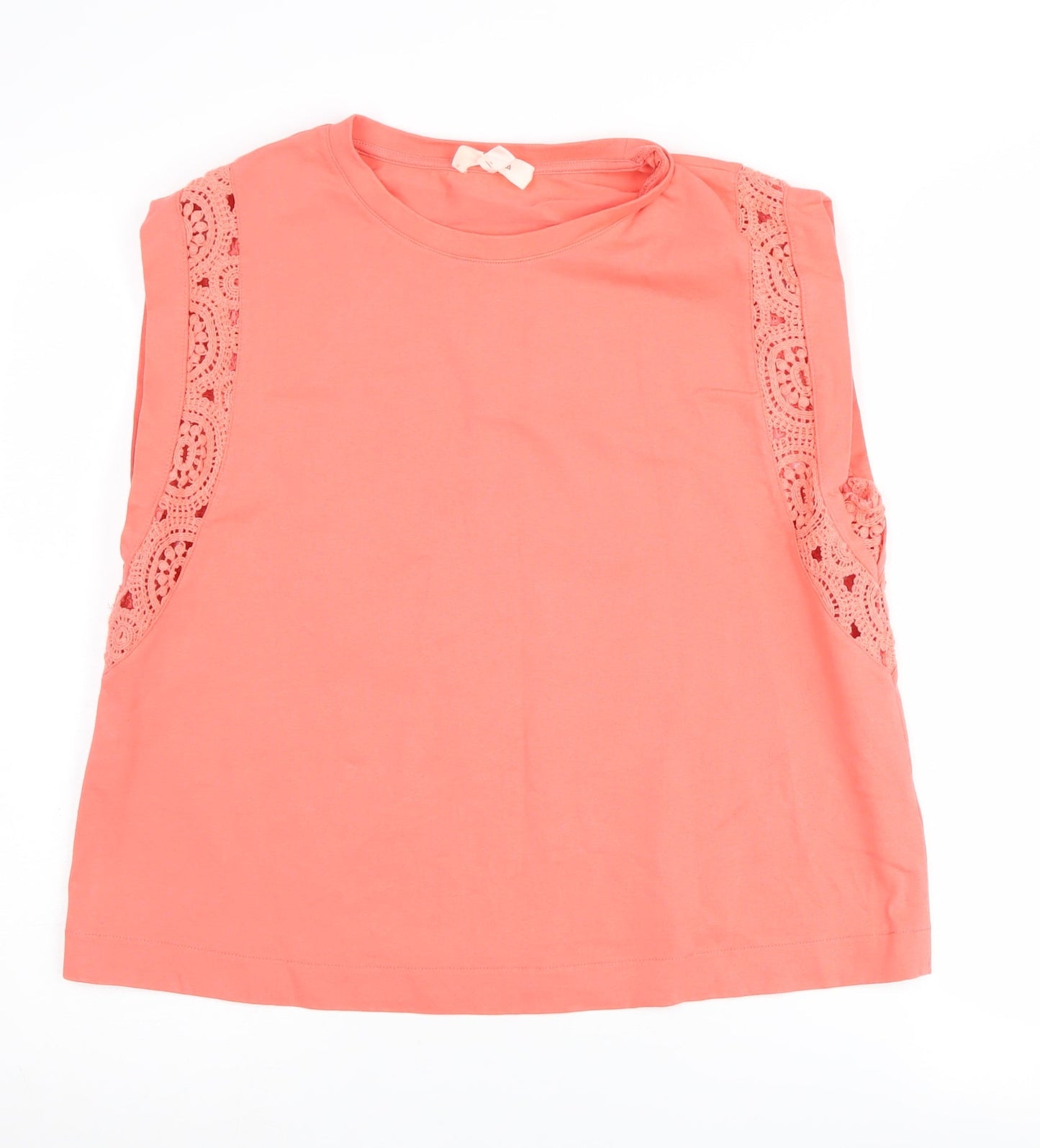 Marks and Spencer Women's Pink Lace Tank Top Size 14