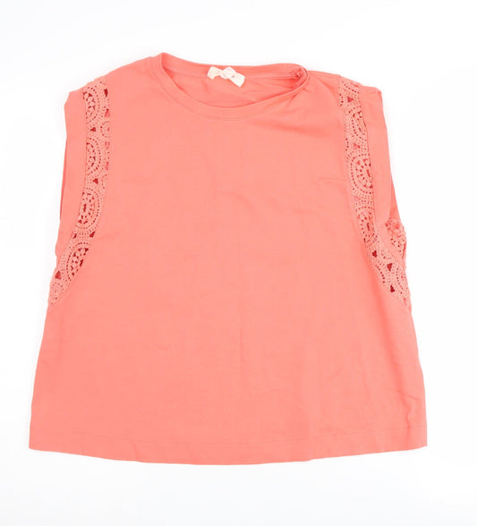 Marks and Spencer Women's Pink Lace Tank Top Size 14