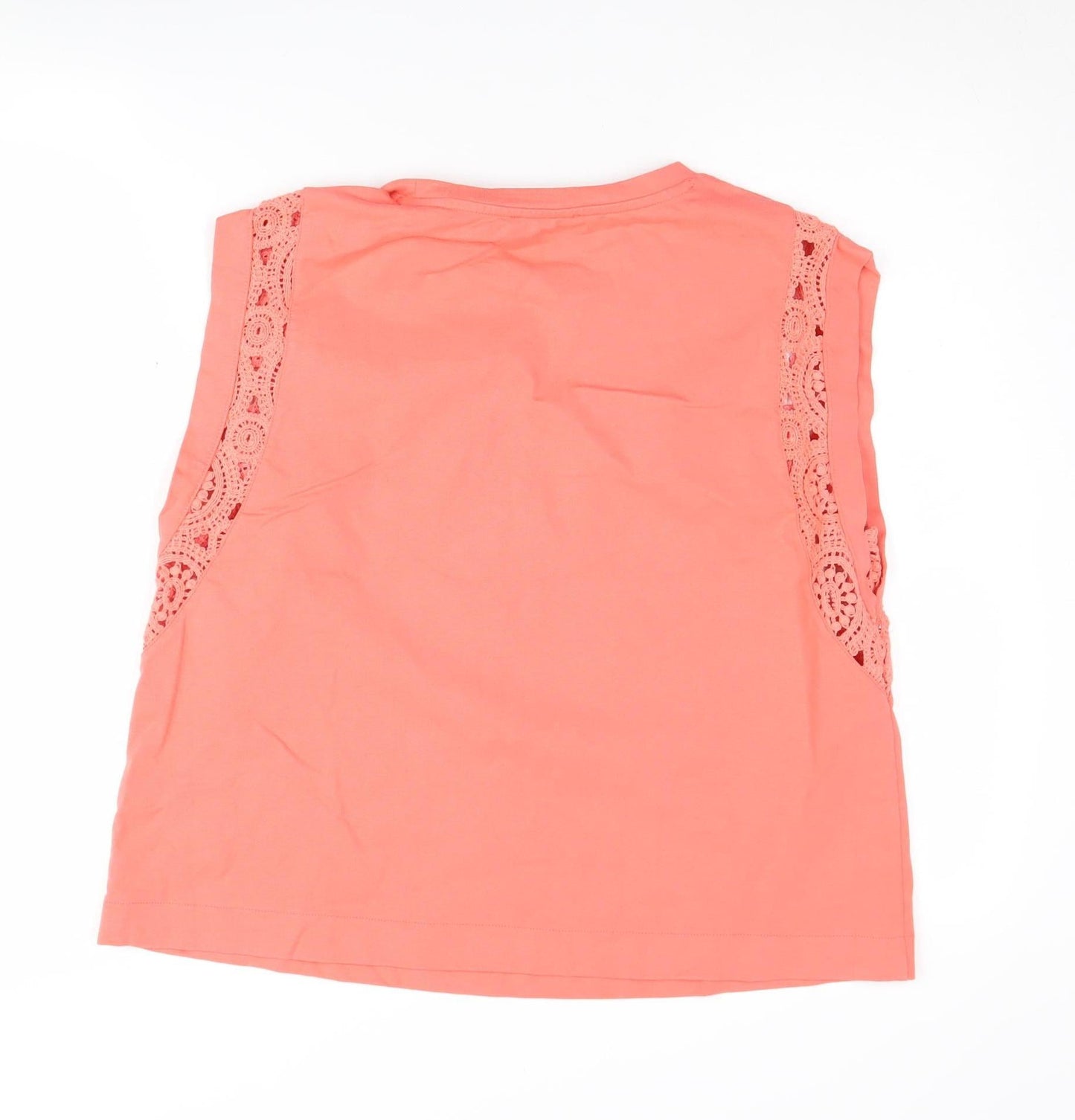 Marks and Spencer Women's Pink Lace Tank Top Size 14