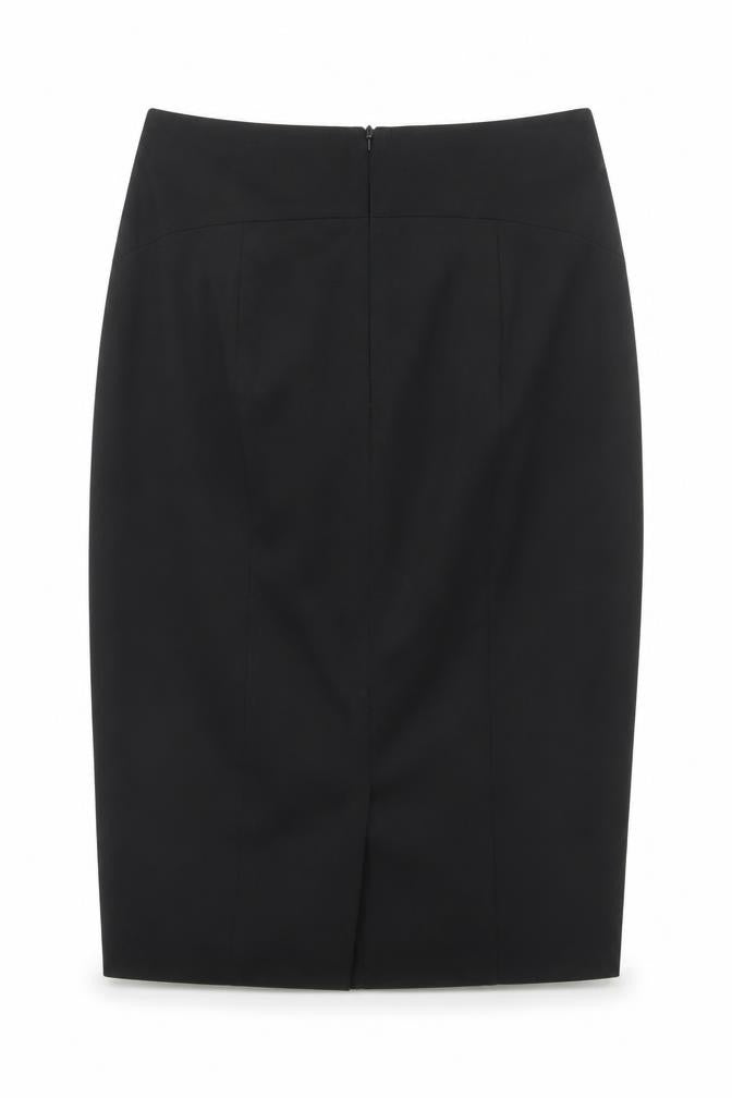United Colors of Benetton Women's Black Pencil Skirt Size 14