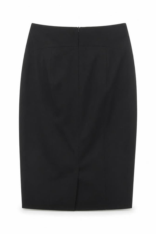 United Colors of Benetton Women's Black Pencil Skirt Size 14
