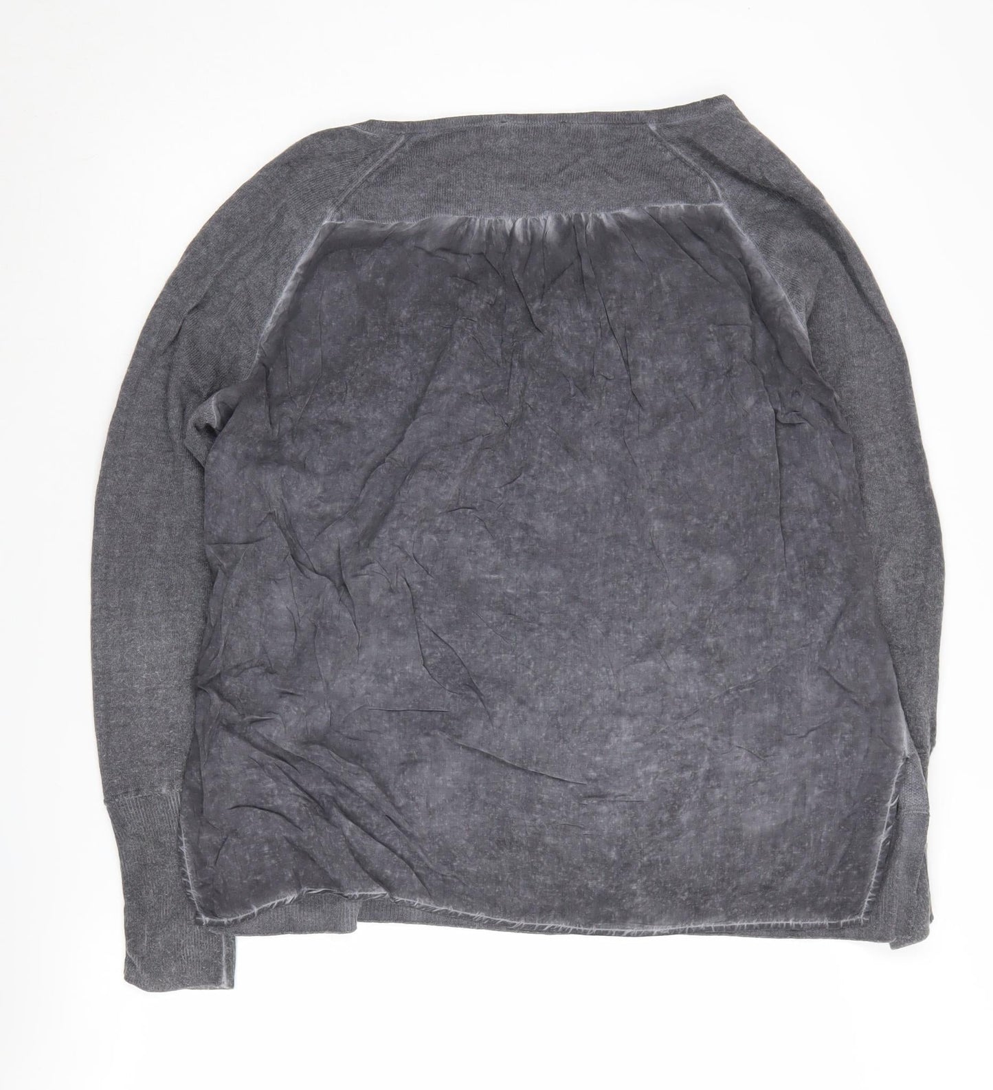 Mint Velvet Women's Grey V-Neck Pullover Jumper L