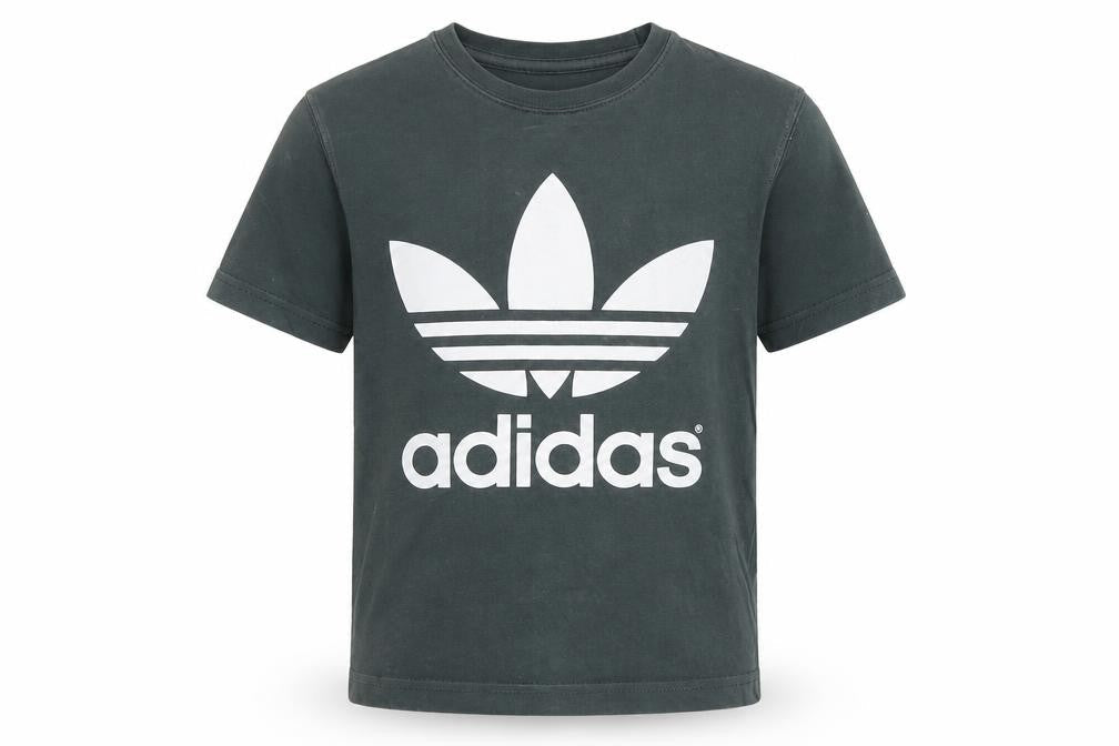 Adidas Boys Black Medium Graphic Print T-Shirt