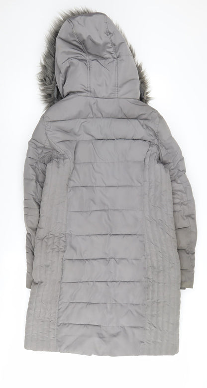 Wallis Grey Women’s Puffer Jacket Size S