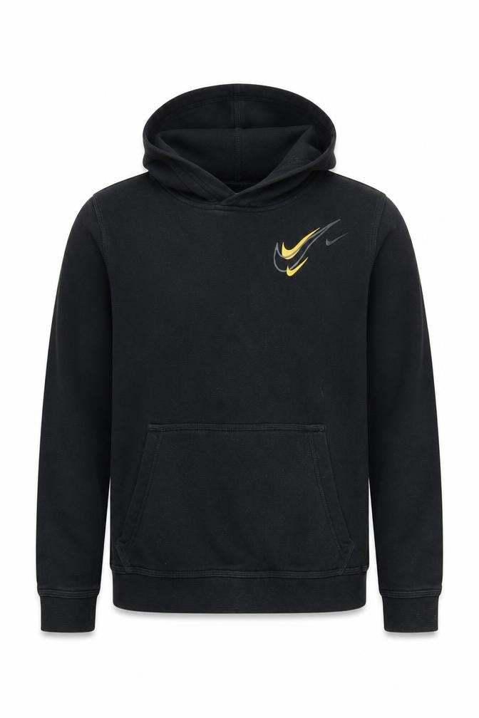 Nike Boys Black L Pullover Hoodie Fleece Casual