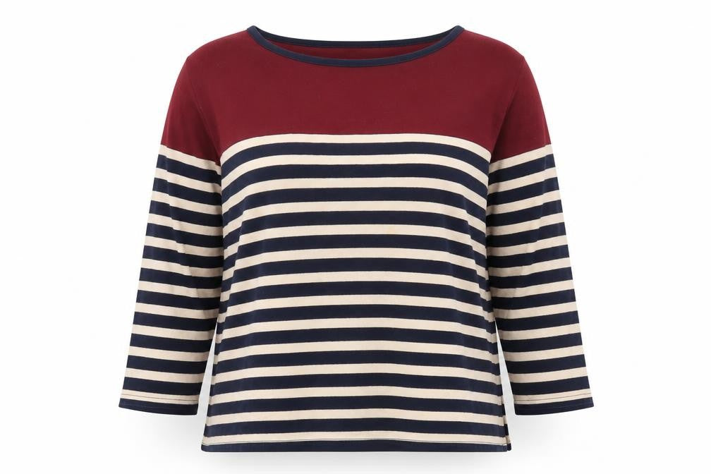 Isle Multicoloured Women's Striped T-Shirt L