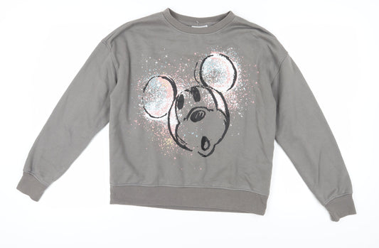 Disney Women's Grey Pullover Sweatshirt Size S