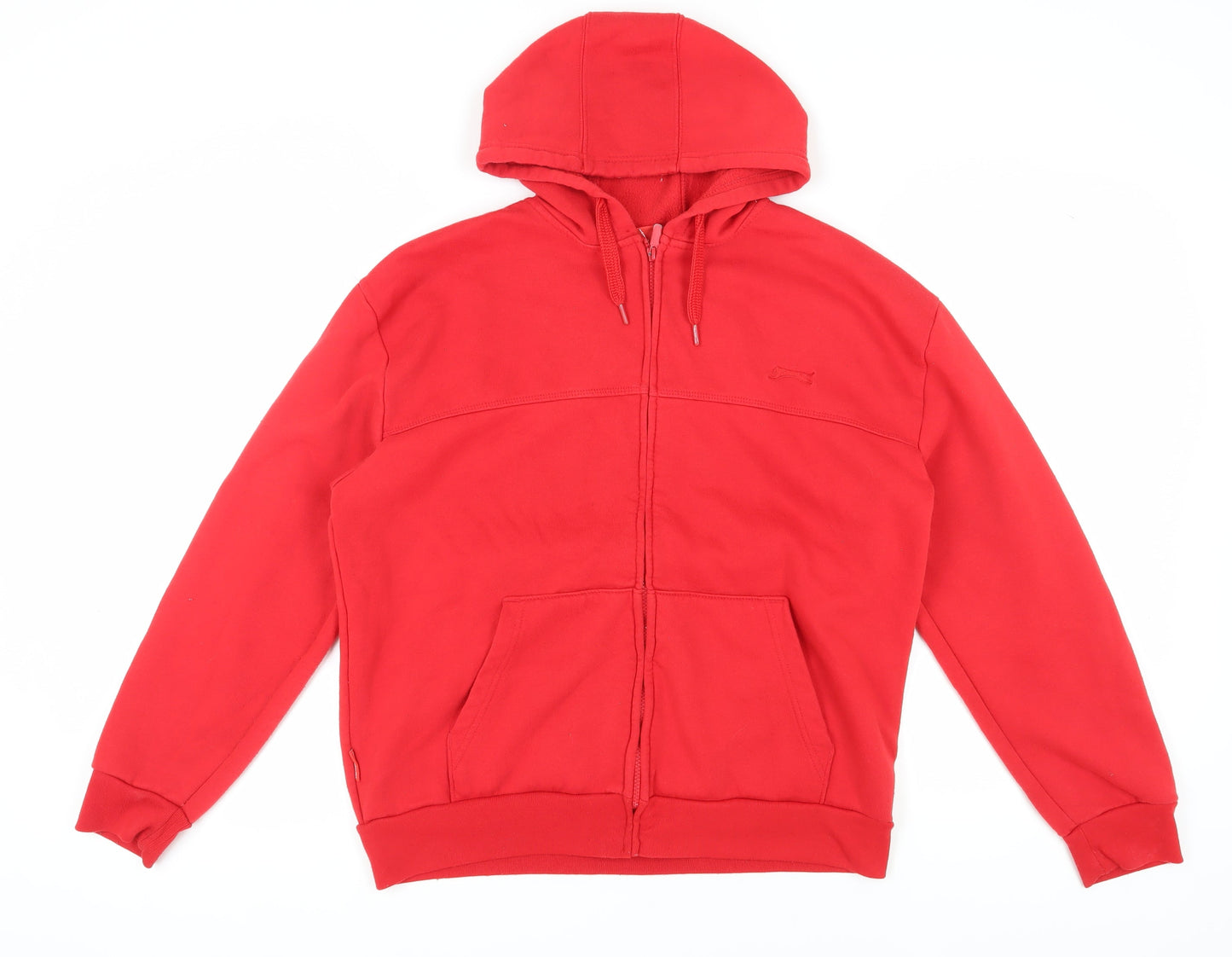 Slazenger Men's Red L Full Zip Hoodie with Pockets