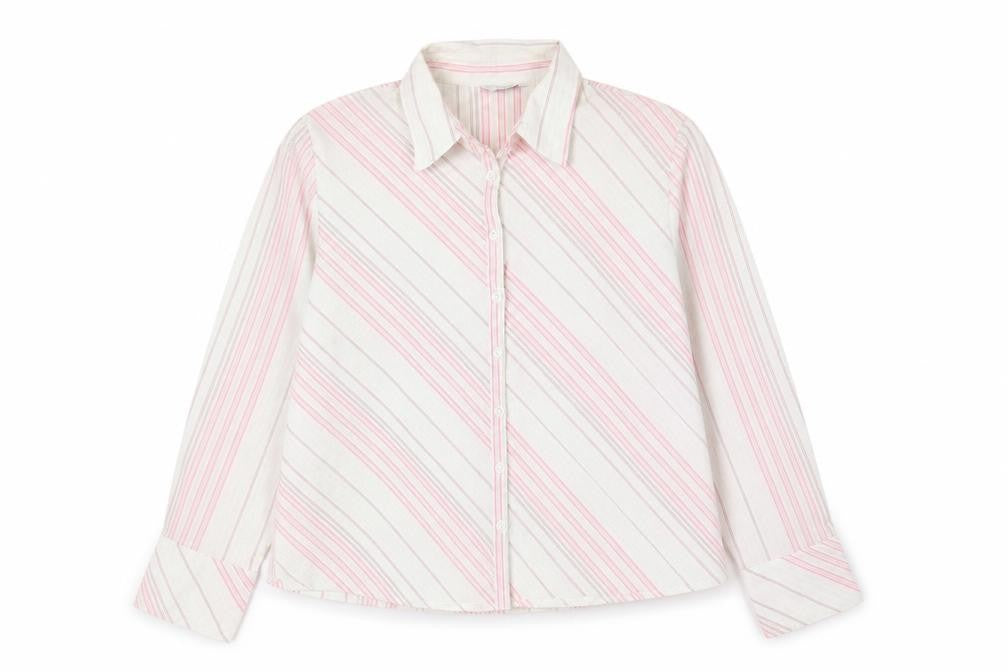 New Look Women's Multicoloured Stripe Button-Up Shirt Size 24