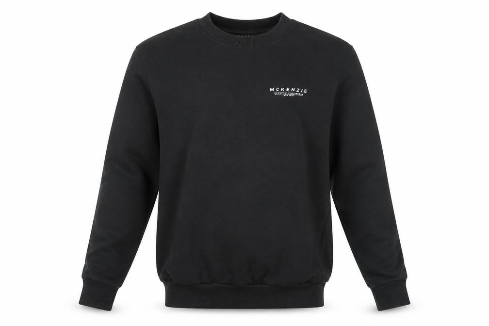 McKenzie Men's Black Crew Neck Sweatshirt Size S