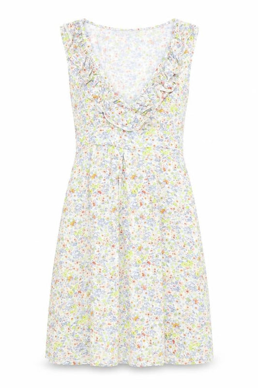 Warehouse Women's Multicoloured Floral Wrap Dress Size 12