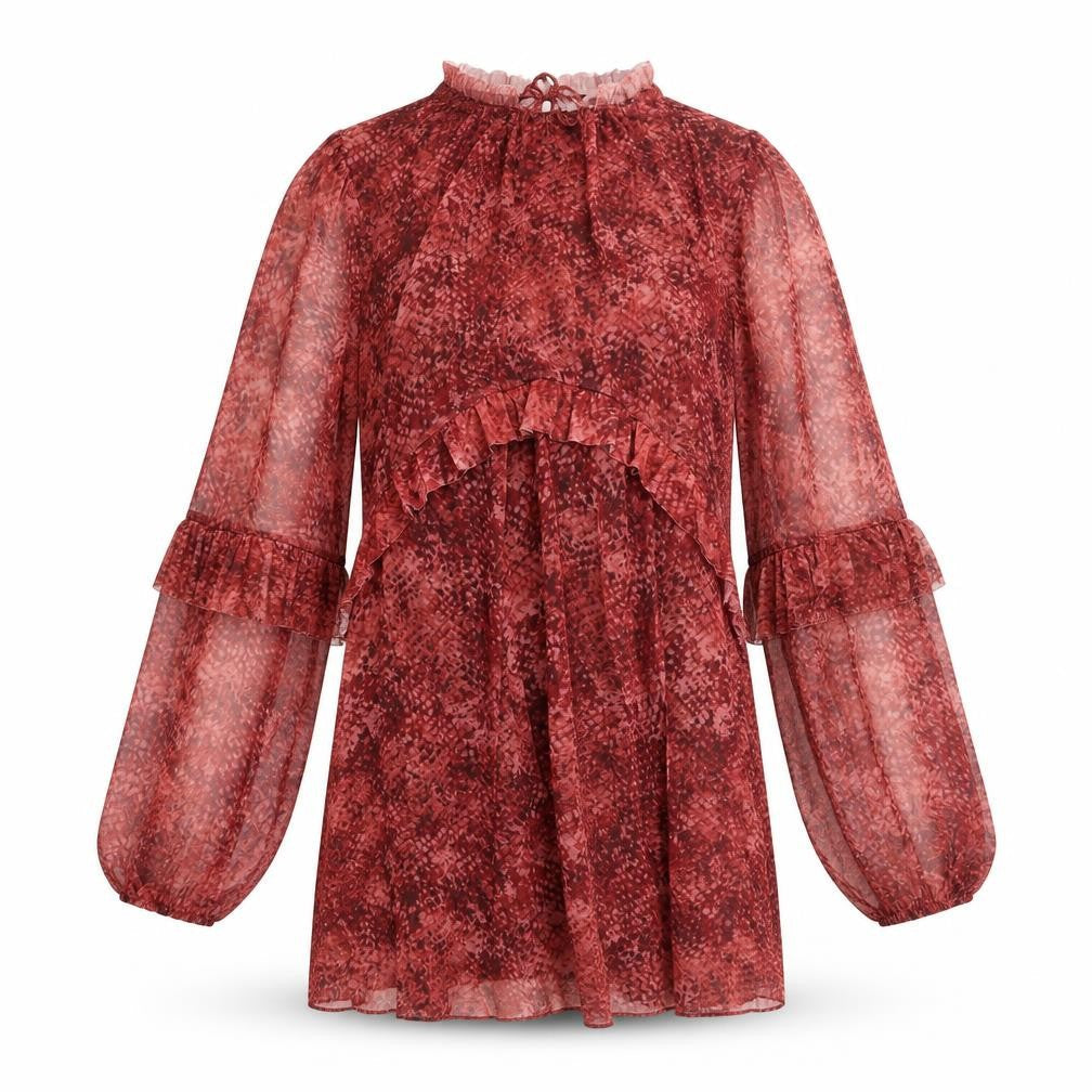 Marks & Spencer Red Animal Print Dress Size 8