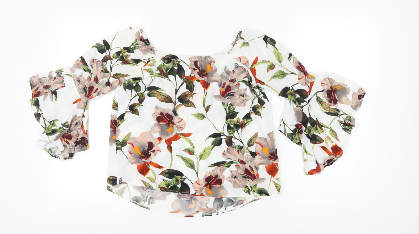 Apricot Women's Floral Blouse, Size 8, Multicoloured