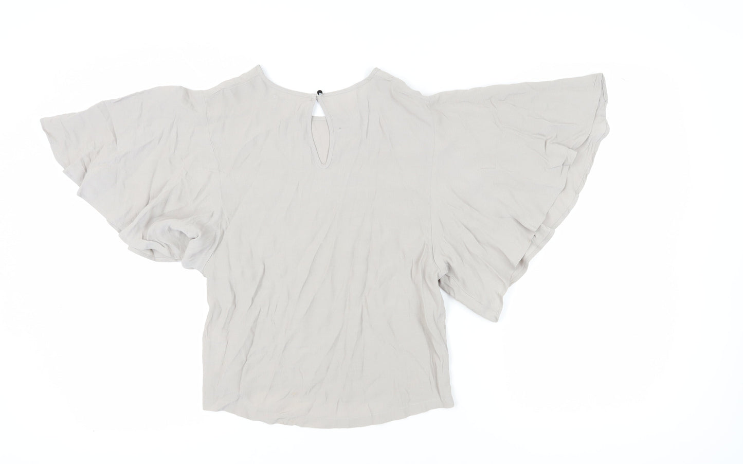 Apricot Women's Beige Viscose Tunic Blouse UK 8
