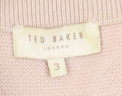 Ted Baker Women's Pink Bomber Jacket Size 10