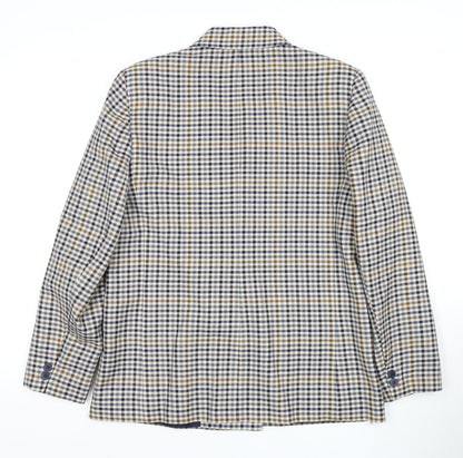 St Michael Women's Multicoloured Wool Blazer, Size 14