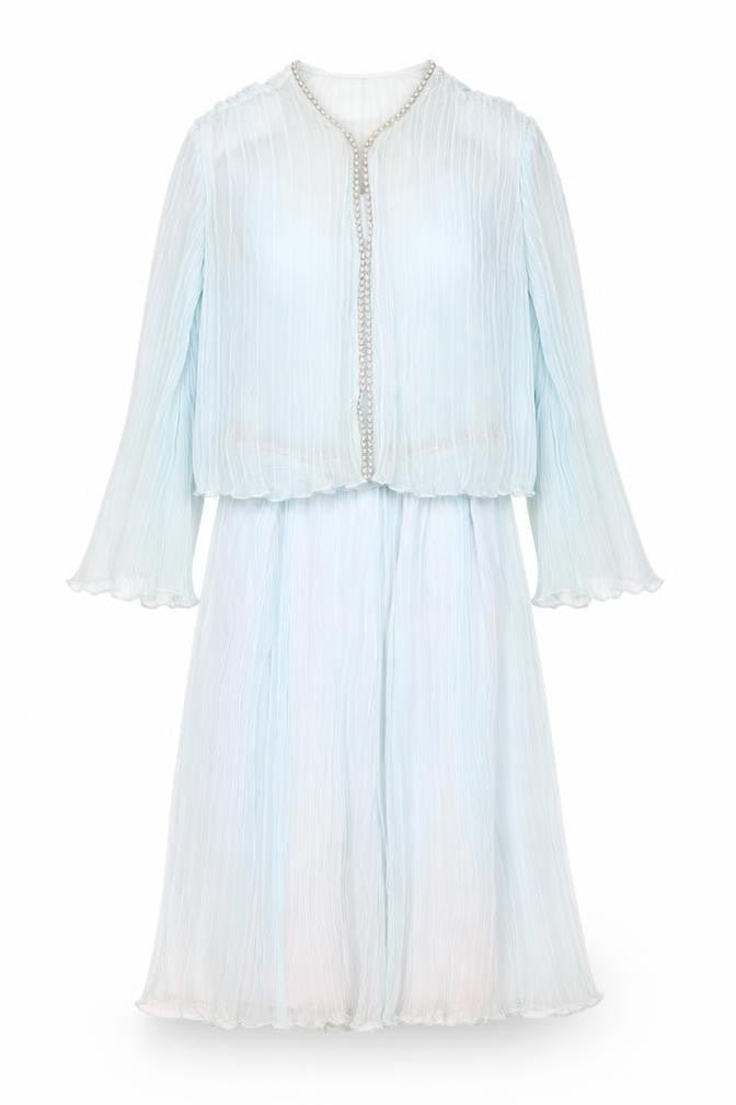 Jack Bryan Women's Blue Beaded Party Dress Size 14