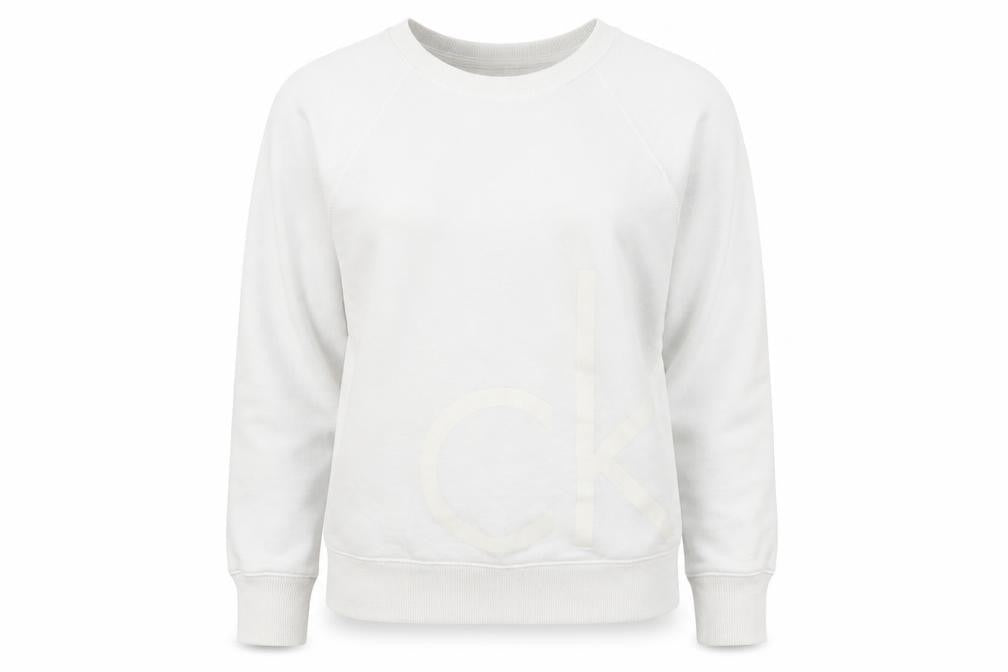 Calvin Klein Jeans Women's White Pullover Sweatshirt S