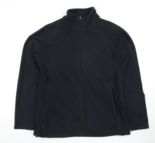 Mountain Warehouse Women's Black Fleece Jacket Size 12
