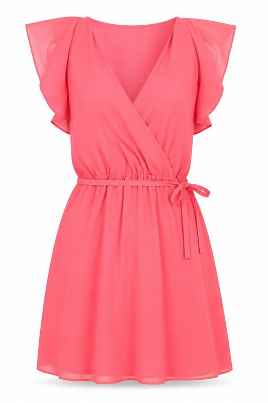 Armani Exchange Women's Pink Wrap Dress Size 2