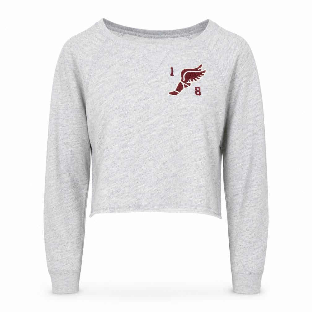 Abercrombie & Fitch Women's Grey Crew Neck Sweatshirt L