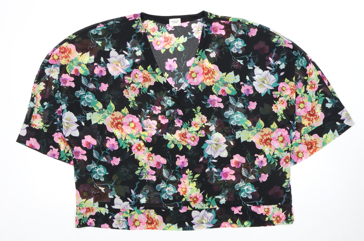 Jacqueline de Yong Women's Floral Blouse Size 12 Multicoloured