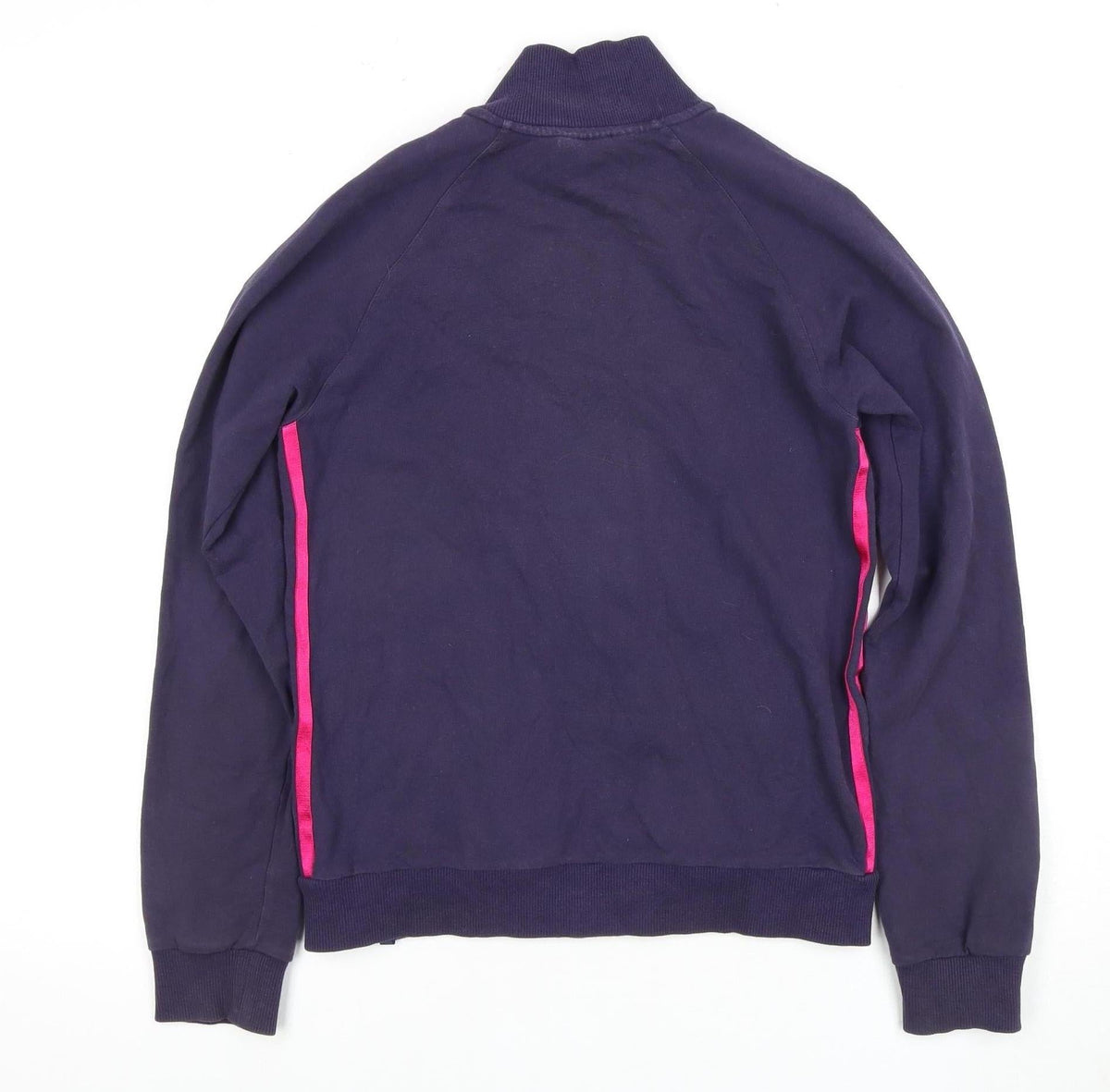 Back view of Adidas girls’ purple full zip hoodie - 13-14 years