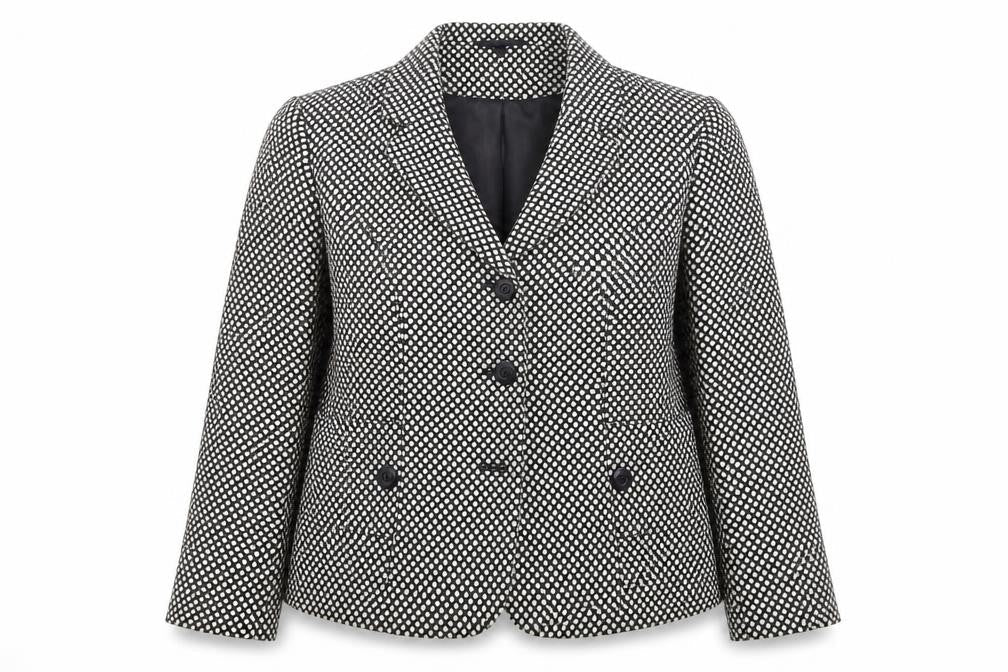 Eastex Women's Black Jacket, Size 16, Tweed, Workwear