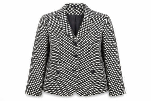 Eastex Women's Black Jacket, Size 16, Tweed, Workwear