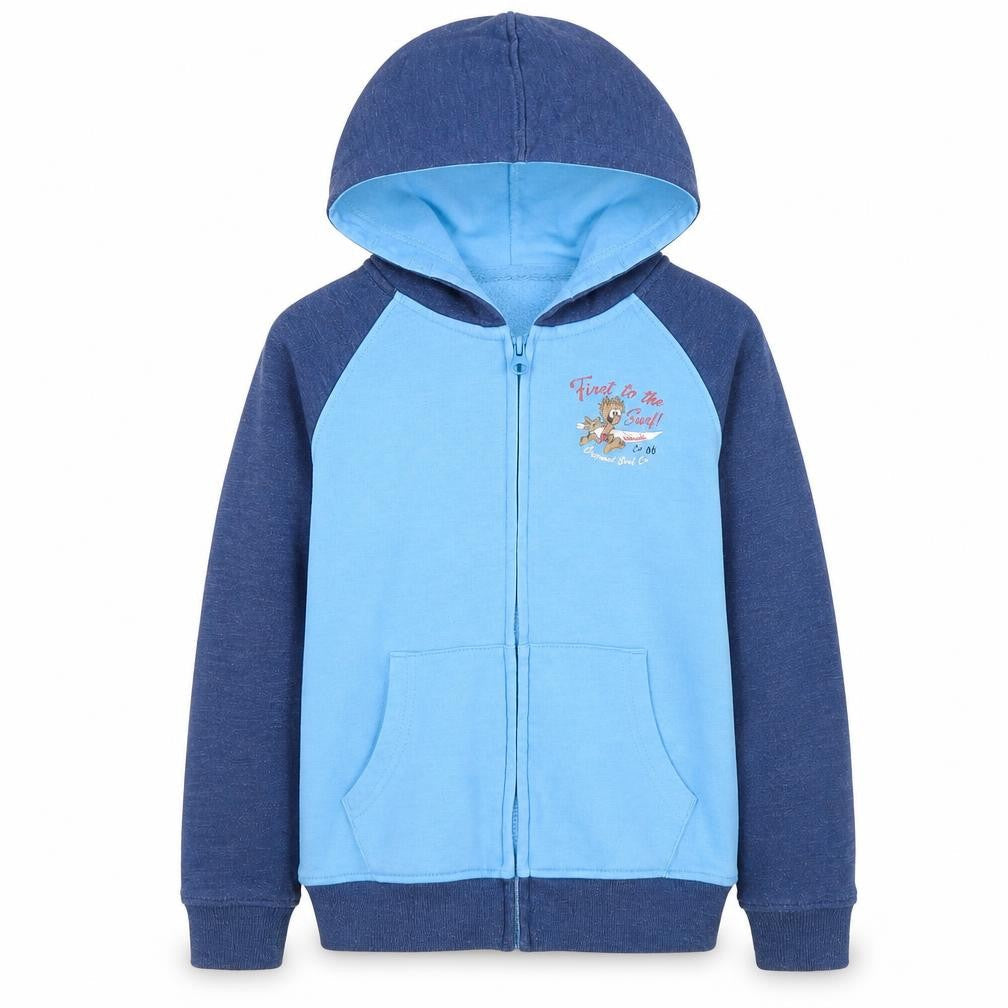 Saltrock Boys Blue Full Zip Hoodie Size L