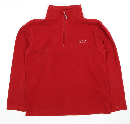 Regatta Men's Red 1/2 Zip Fleece Sweatshirt M
