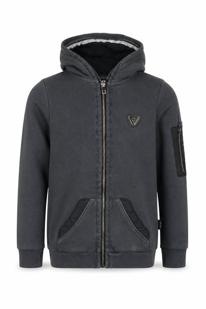 Sonneti Boys Grey Full Zip Hoodie 8-10 Years with Hood