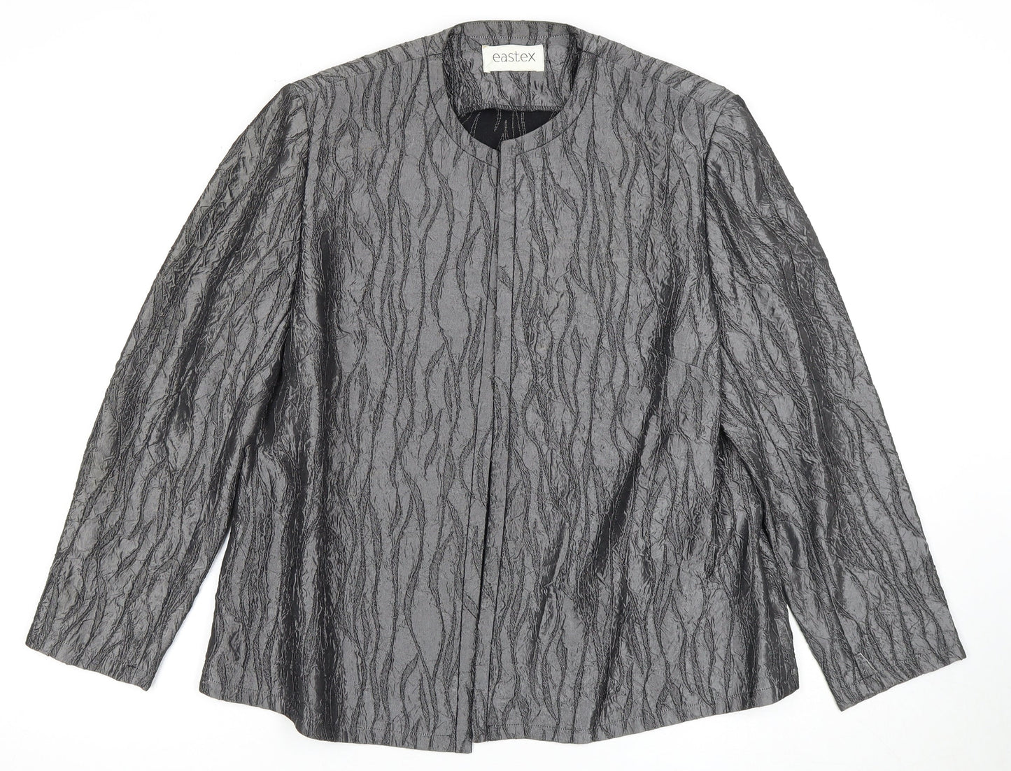Eastex Women's Grey Jacket Size 16, Polyester Blend
