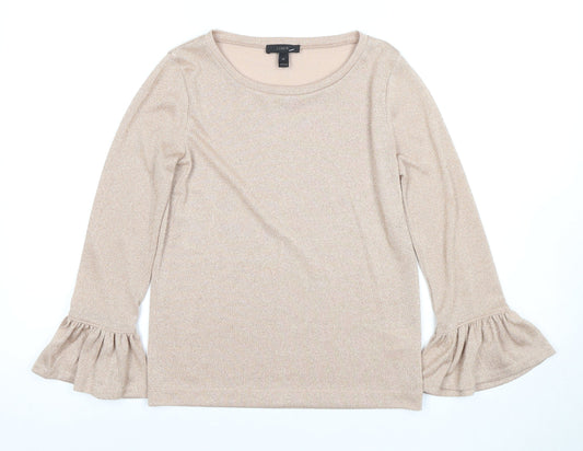J.Crew Beige Women's Blouse XS Flared Sleeve