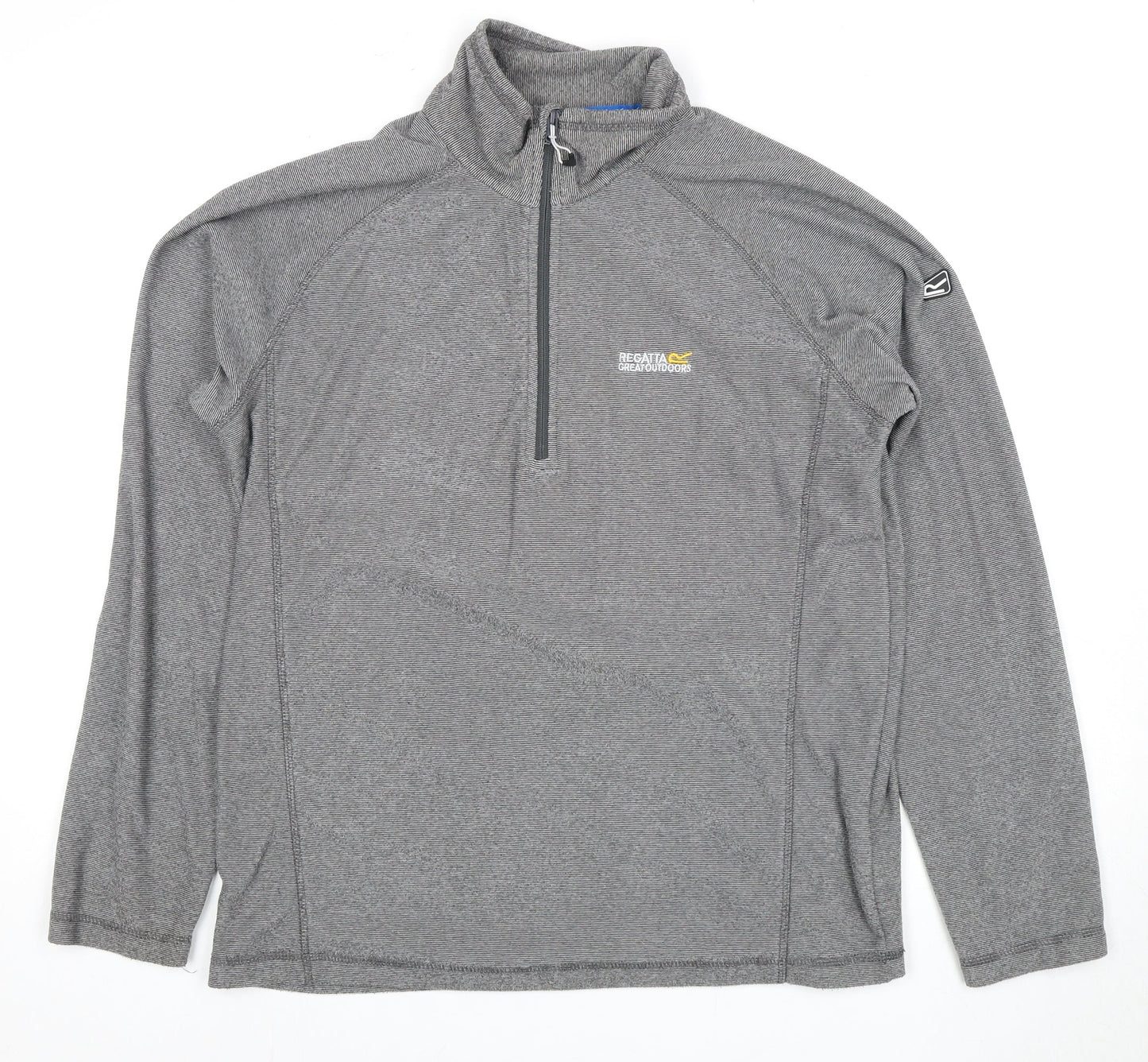 Regatta Men's Grey 1/4 Zip Sweatshirt Size L