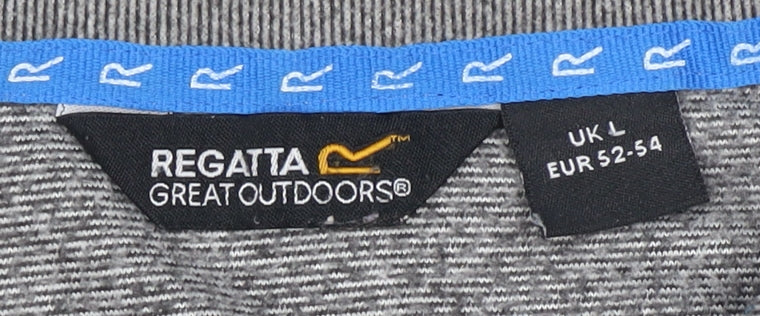 Regatta Men's Grey 1/4 Zip Sweatshirt Size L