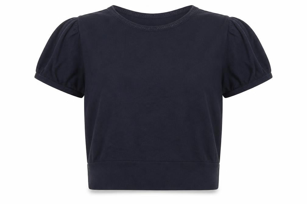 Laura Ashley Women's Black Crop Blouse, Size 12