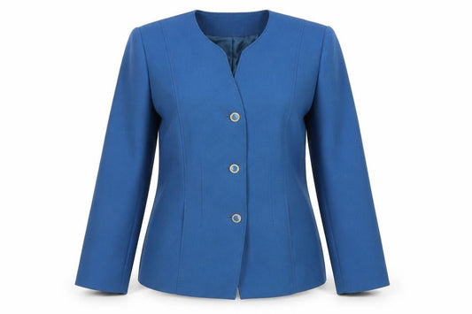 Eastex Women's Blue Blazer, Size 10, Mid-Length Lined