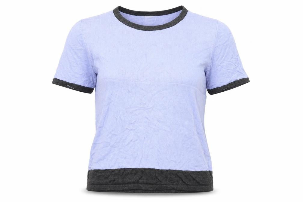 Eastex Women Blue Ringer T-Shirt, Size 10