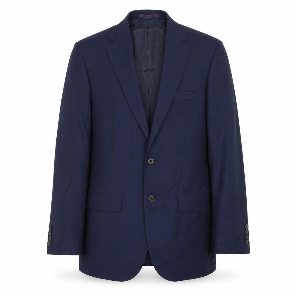 Moss Esq Men's Blue Blazer 48 Regular Single-Breasted