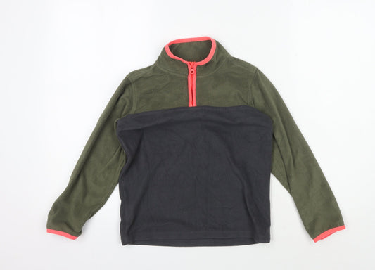 OshKosh B'gosh Girls Green Full Zip Fleece Sweatshirt 7 Years