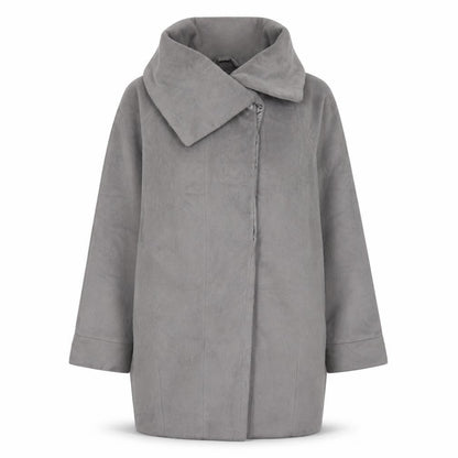 South Women's Grey Mid-Length Coat Size 10