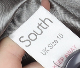 South Women's Grey Mid-Length Coat Size 10