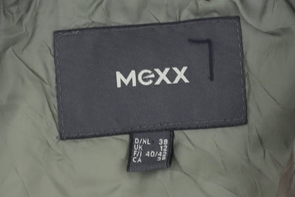 Brand and care label for Mexx Women's Beige, size 12, Puffer Jacket