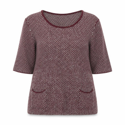 White Stuff Women's Multicolour Geometric Knit Jumper Size 10