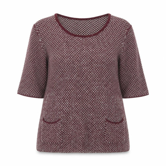 White Stuff Women's Multicolour Geometric Knit Jumper Size 10