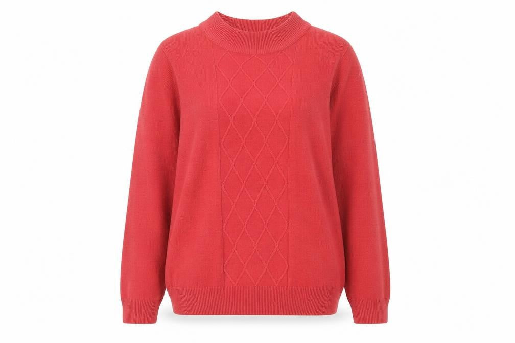 Honor Millburn Women's Red Cable-Knit Jumper, Size S
