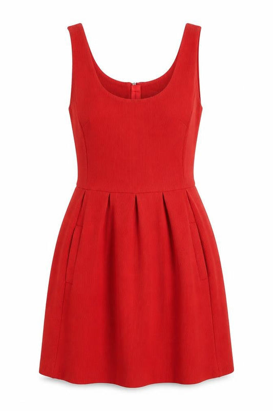 Banana Republic Women's Red Fit & Flare Dress 10 Petite