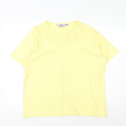 Honor Millburn Women's Yellow XL Cotton T-Shirt